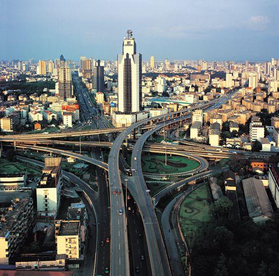 合肥五裏墩四層互通式立交橋